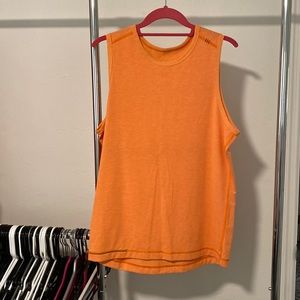Mens Lululemon Metal Vent Tech Tank Orange Sz Medium